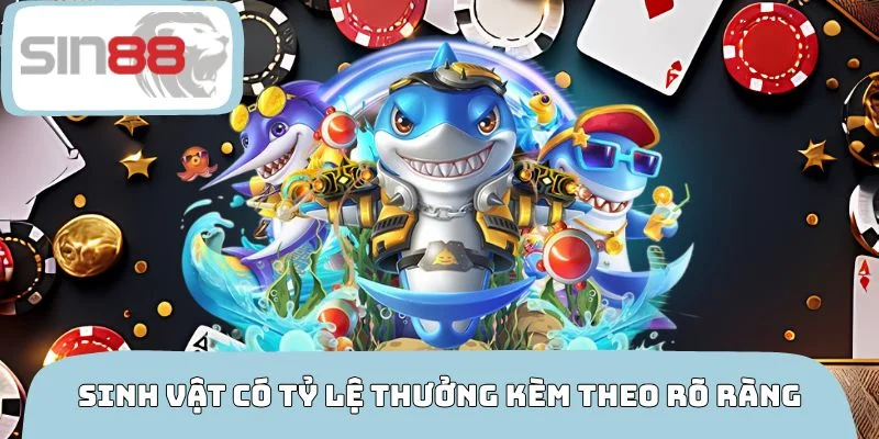 Sinh vật có tỷ lệ thưởng kèm theo rõ ràng